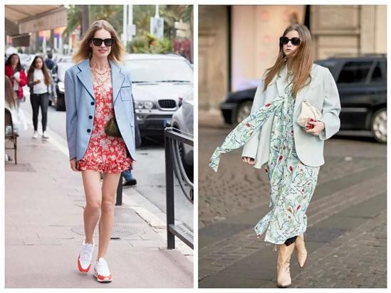 解锁碎花裙的万能公式 这几件外套让你美得毫不费力
