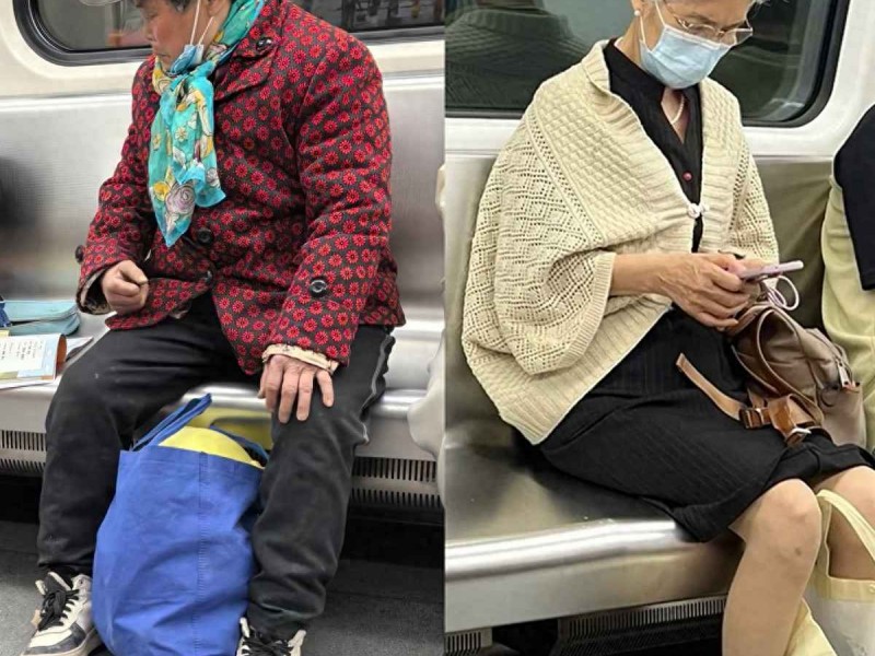 上海地铁奶奶穿搭大揭秘：会穿与不会穿的差距到底有多大