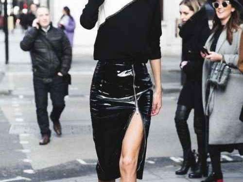 皮裙穿搭全攻略 这样配上衣时髦又好看
