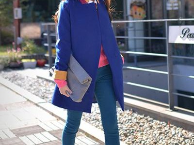 解锁紫色外套的裤子搭配密码这样穿高级又好看