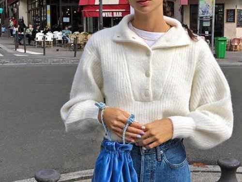 白色毛衣的裤子搭配宝典 穿出冬日暖意与时尚感